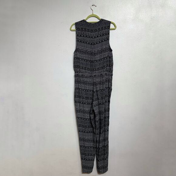 Lucky Brand Black Aztec Jumpsuit Sz S - Picture 9 of 11